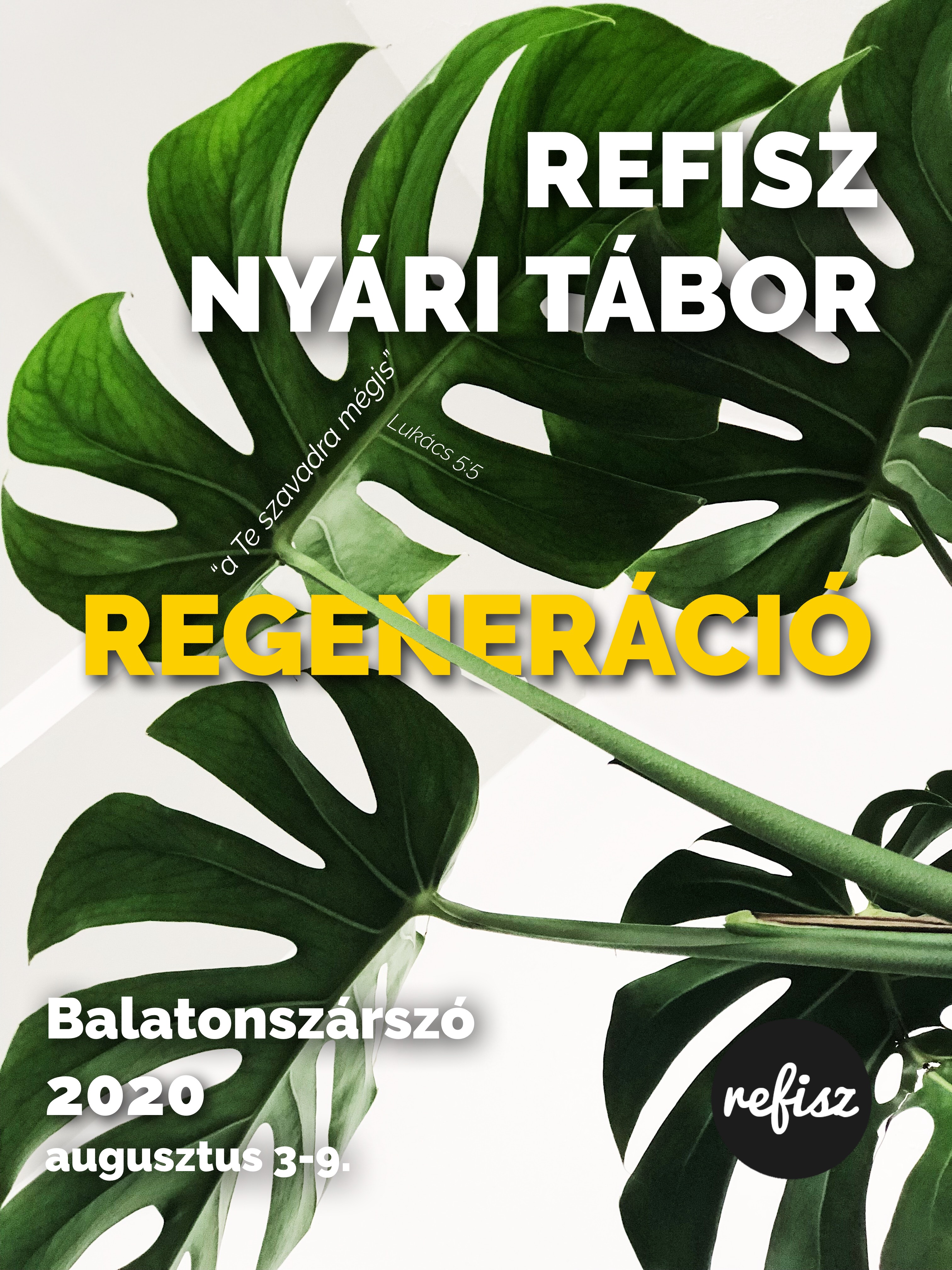 REFISZ Nyári tábor 2020_plakát REFISZ Nyári tábor 2020 várólista